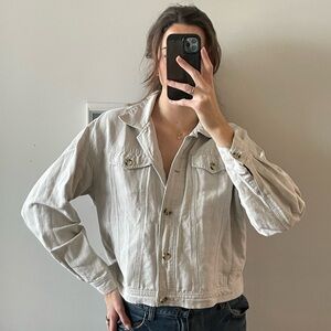 Beige Linen Jacket
